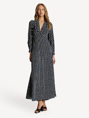 Rixo Blue Emory Polka Dot Maxi Dress - Image 1 of 5