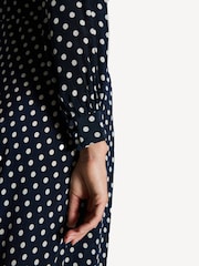 Rixo Blue Emory Polka Dot Maxi Dress - Image 5 of 5