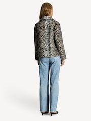 Rixo Brown Tommie Antelope Spot Jacquard Jacket - Image 2 of 6