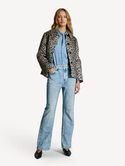 Rixo Brown Tommie Antelope Spot Jacquard Jacket - Image 3 of 6