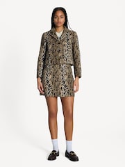 Rixo Brown Leila Bohemia Leopard Print Jacket - Image 5 of 7