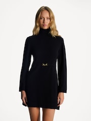 Rixo Black Aly Knit Mini Dress - Image 4 of 6