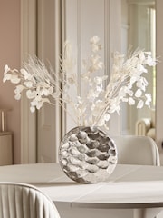Silver Metal Scalloped Vase - Image 1 of 3