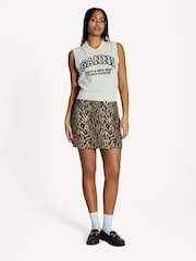 Rixo Brown Mariah Mini Skirt - Image 1 of 4