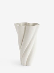 Vaso em espiral texturizado de cerâmica N. Premium - Imagem 3 de 4