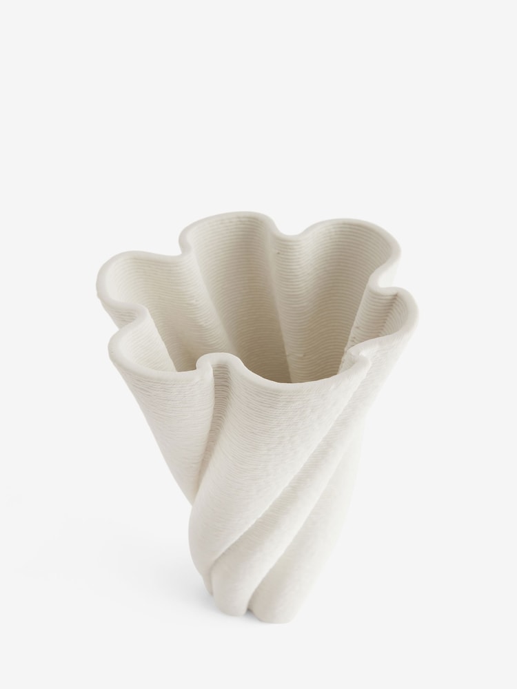 Vaso em espiral texturizado de cerâmica N. Premium - Imagem 4 de 4
