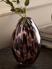 Black/Gold Set of 3 Glass Confetti Vase - Image 2 of 5
