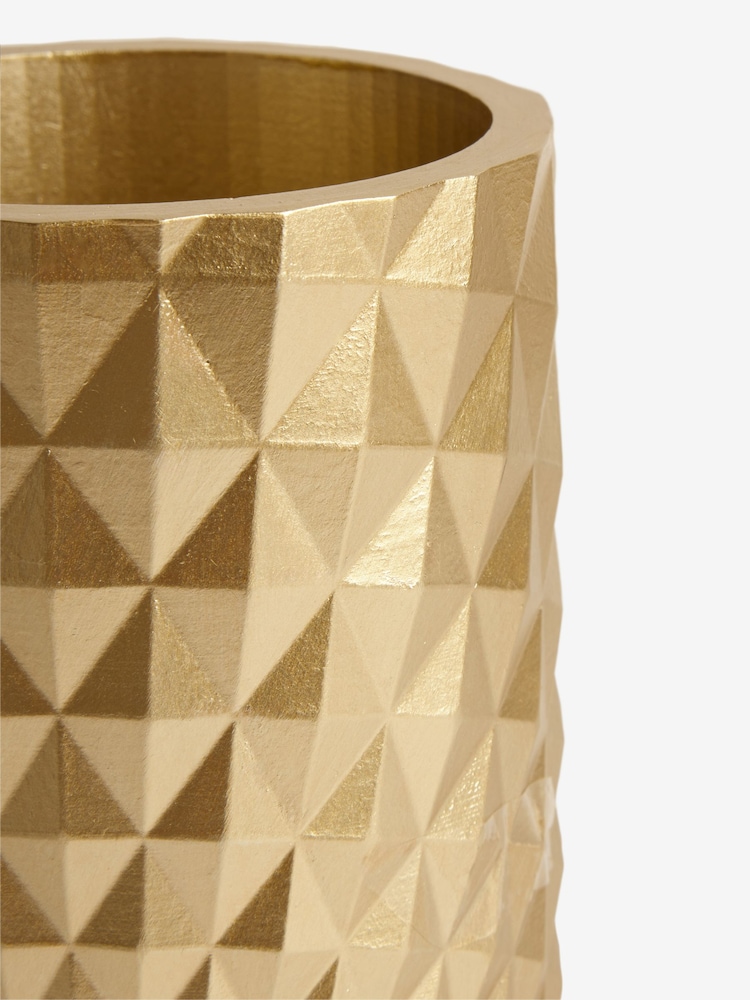 Gold Hex Vase - Image 3 of 3