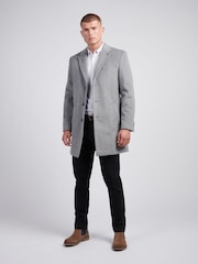 U.S. Polo Assn Grey U.S. Polo Assn. Mens Herringbone  Coat - Image 1 of 12