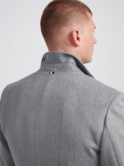 U.S. Polo Assn Grey U.S. Polo Assn. Mens Herringbone  Coat - Image 5 of 12
