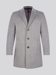 U.S. Polo Assn Grey U.S. Polo Assn. Mens Herringbone  Coat - Image 6 of 12