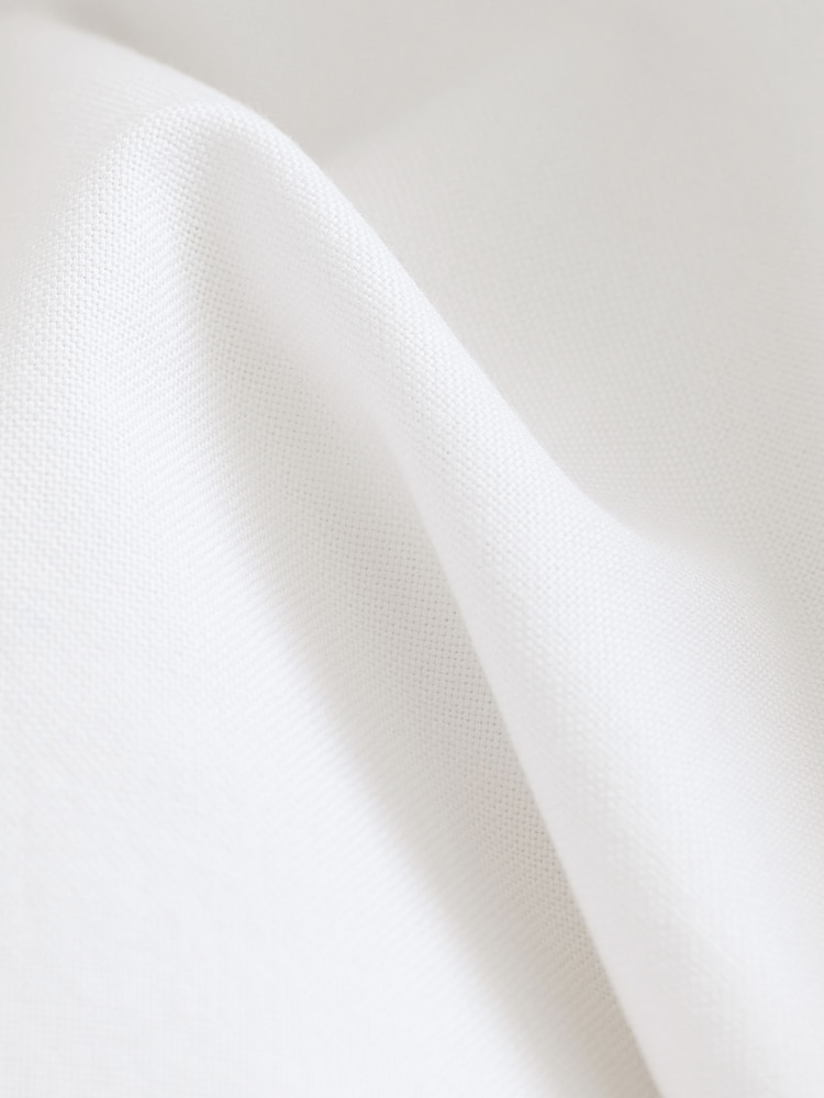 Blanc - Ajustement régulier - Chemises Courtes Oxford 100% coton biologique - Image 6 of 7