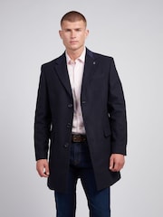 U.S. Polo Assn. Mens Blue Notch Overcoat - Image 1 of 10