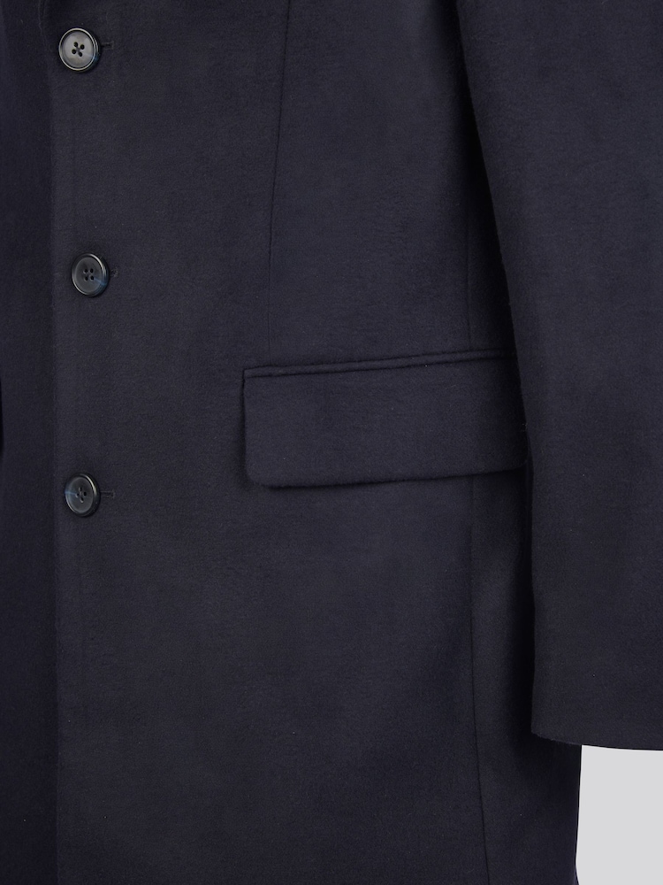 U.S. Polo Assn. Mens Blue Notch Overcoat - Image 10 of 10