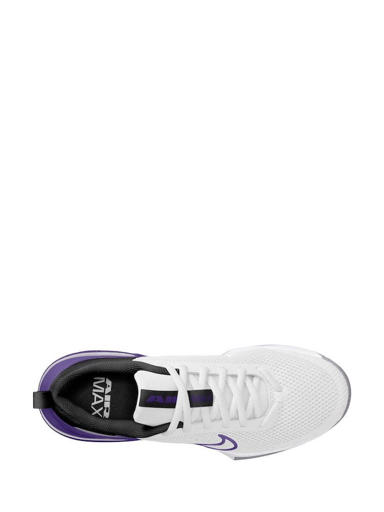 Nike White/Purple Air Max Alpha 6 Trainers - Image 10 of 11