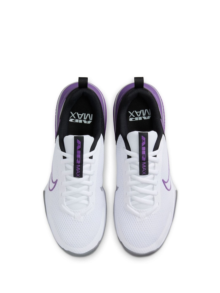 Nike White/Purple Air Max Alpha 6 Trainers - Image 5 of 11