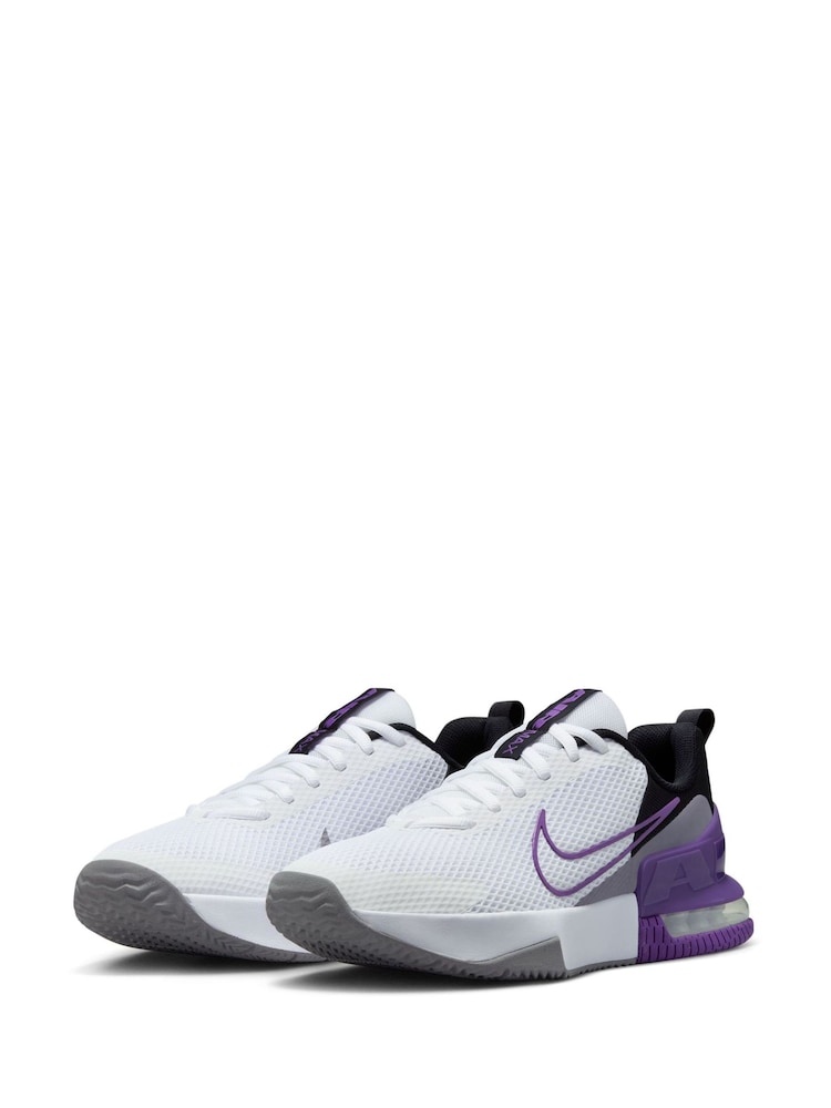 Nike White/Purple Air Max Alpha 6 Trainers - Image 6 of 11