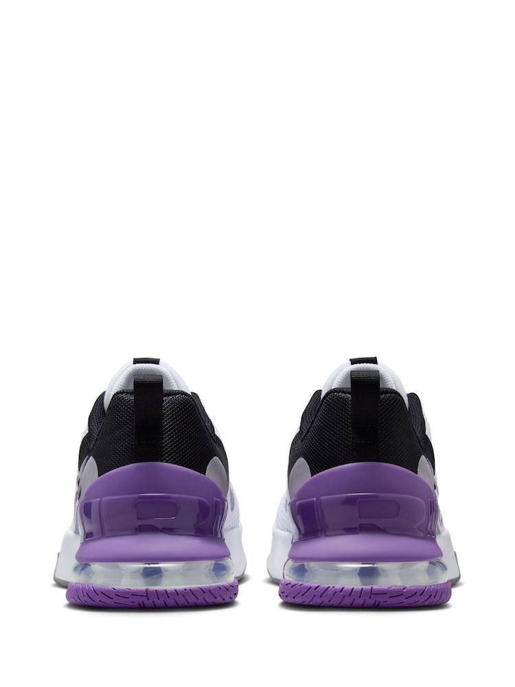 Nike White/Purple Air Max Alpha 6 Trainers - Image 8 of 11