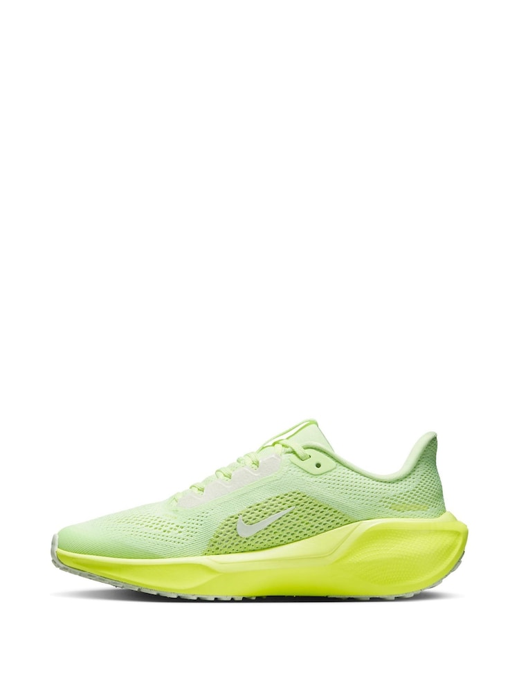 Nike Yellow Volt Youth Air Zoom Pegasus 41 Running Trainers - Image 2 of 11