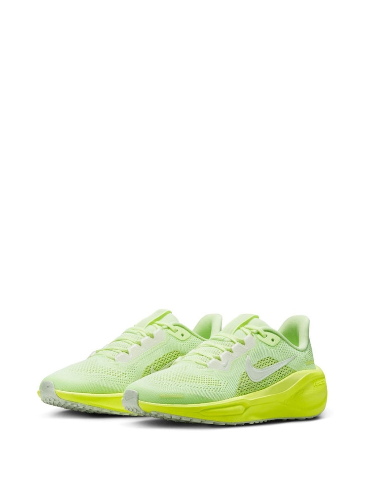 Nike Yellow Volt Youth Air Zoom Pegasus 41 Running Trainers - Image 5 of 11
