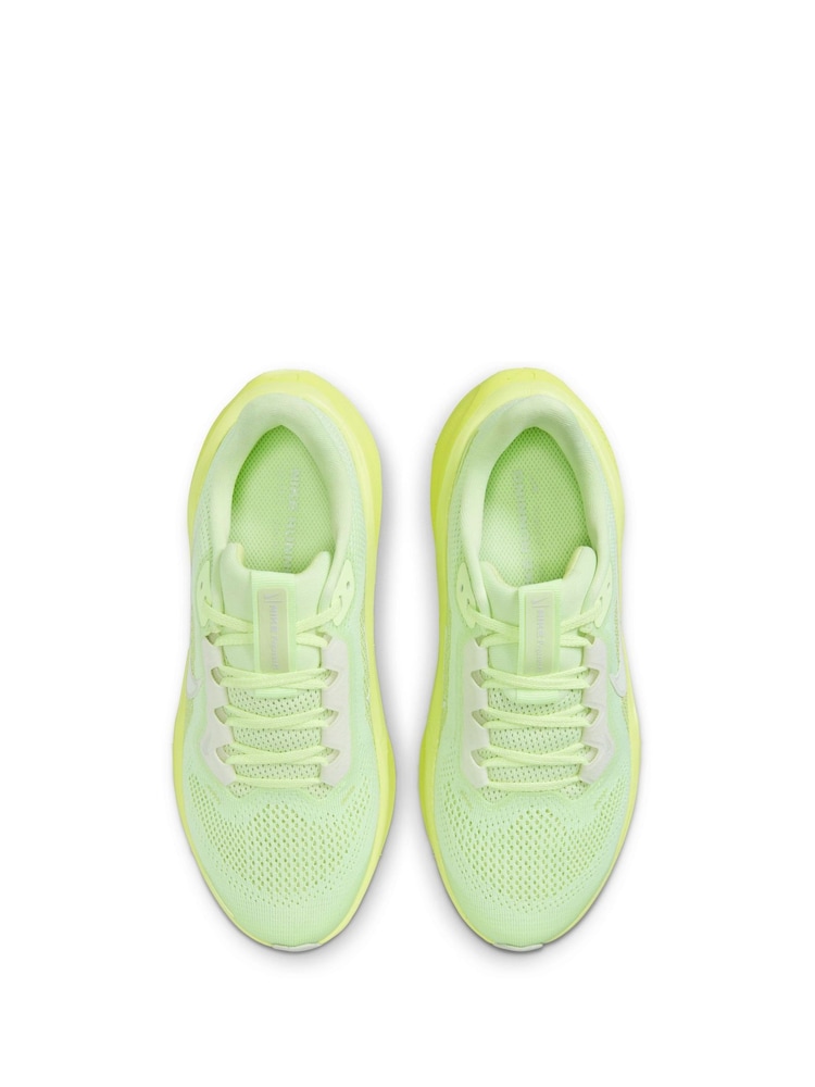 Nike Yellow Volt Youth Air Zoom Pegasus 41 Running Trainers - Image 7 of 11