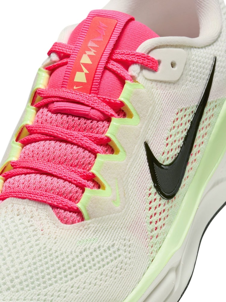 Nike Off White Pink Youth Air Zoom Pegasus 41 Running Trainers - Image 10 of 11