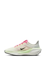 Nike Off White Pink Youth Air Zoom Pegasus 41 Running Trainers - Image 2 of 11