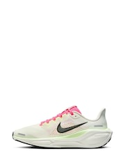 Nike Off White Pink Youth Air Zoom Pegasus 41 Running Trainers - Image 4 of 11
