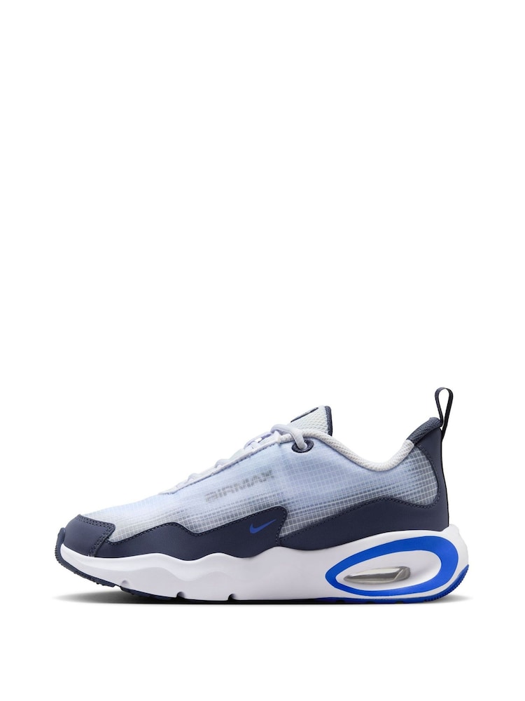 Nike Blue/Grey Youth Air Max Nova Trainers - Image 2 of 11