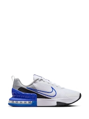 Nike White/Blue Air Max Alpha 6 Trainers - Image 3 of 12