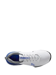 Nike White/Blue Air Max Alpha 6 Trainers - Image 8 of 12