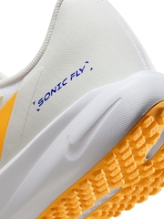 Белый - Nike Youth Sonic Fly Running Trainers - Image 8 of 9