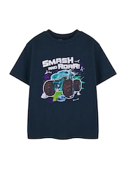 Vanilla Underground Blue Boys Hot Wheels Licensed 100% Cotton T-Shirt - Image 1 of 6