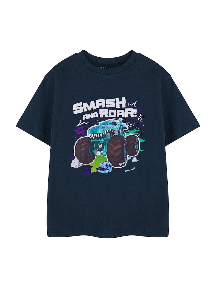 Vanilla Underground Blue Boys Hot Wheels Licensed 100% Cotton T-Shirt - Image 1 of 6