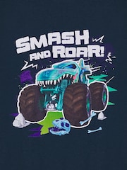 Vanilla Underground Blue Boys Hot Wheels Licensed 100% Cotton T-Shirt - Image 4 of 6