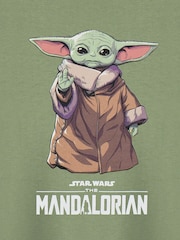 Vanilla Underground Green Boys Star Wars Mandalorian Licensed 100% Cotton T-Shirt - Image 4 of 6