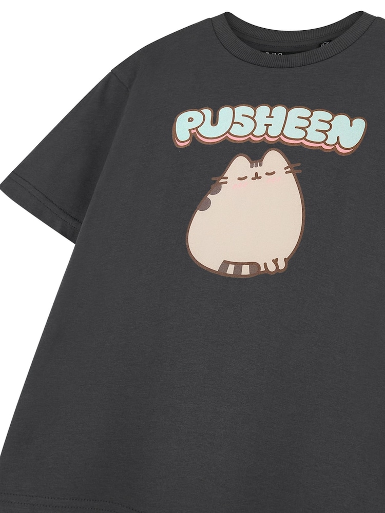 Vanilla Underground Grey Pusheen Girls Licensed T-Shirt - Image 3 of 6