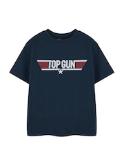 Vanilla Underground Blue Boys Top Gun Licensed 100% Cotton T-Shirt - Image 1 of 6