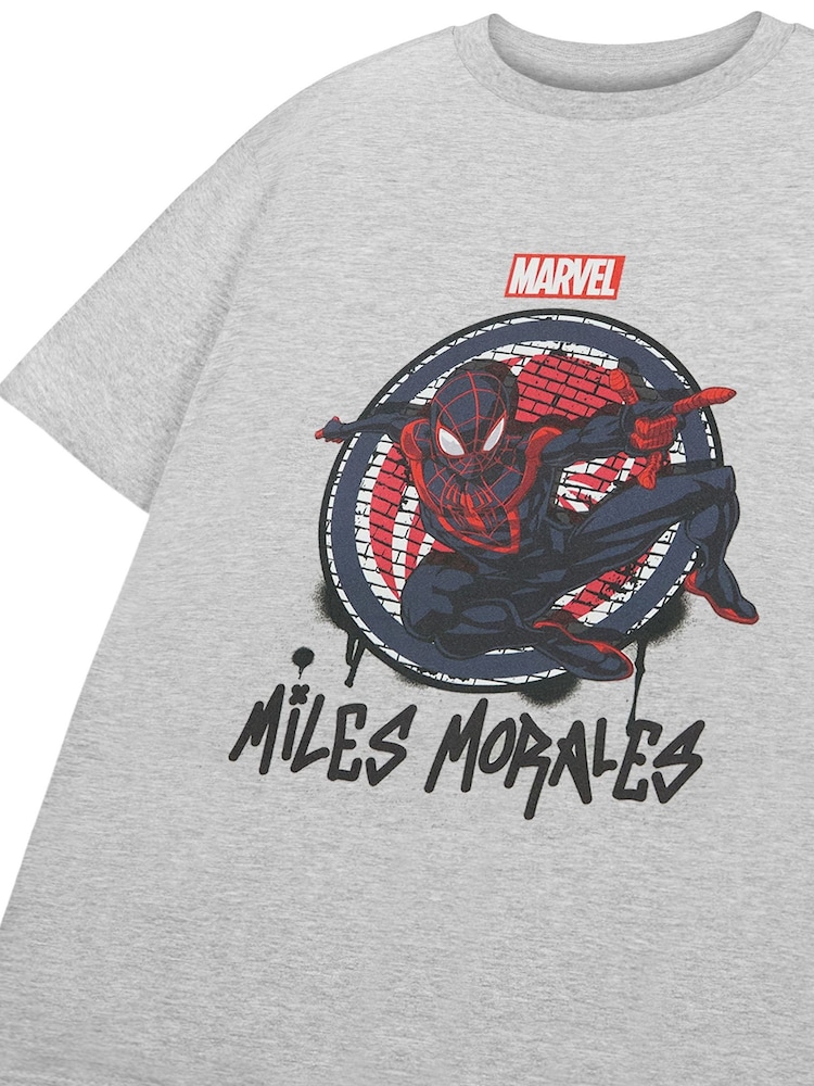 Світло-сірий - Vanilla Underground хлопчики Marvel Spiderman Licensed 100% Cotton футболки - Image 3 of 6