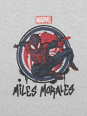 Vanilla Underground Light Grey Boys Marvel Spiderman Licensed 100% Cotton T-Shirt - Image 6 of 6