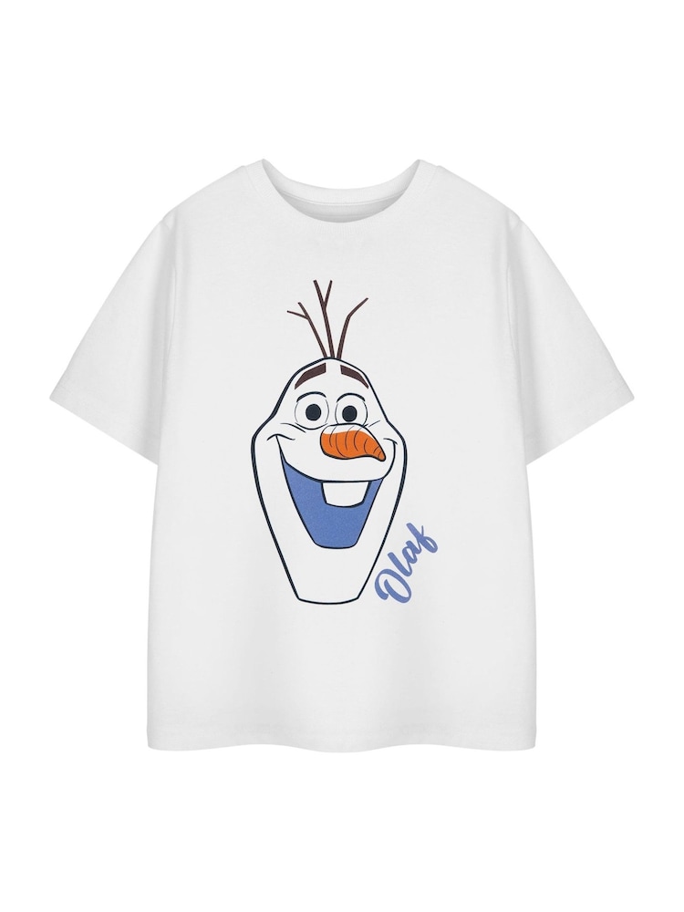 Vanilla Underground Off White Girls Disney Frozen Licensed 100% Cotton T-Shirt - Image 1 of 6 Vanilla Underground Off White Girls Disney Frozen Licensed 100% Cotton T-Shirt - Image 1 of 6