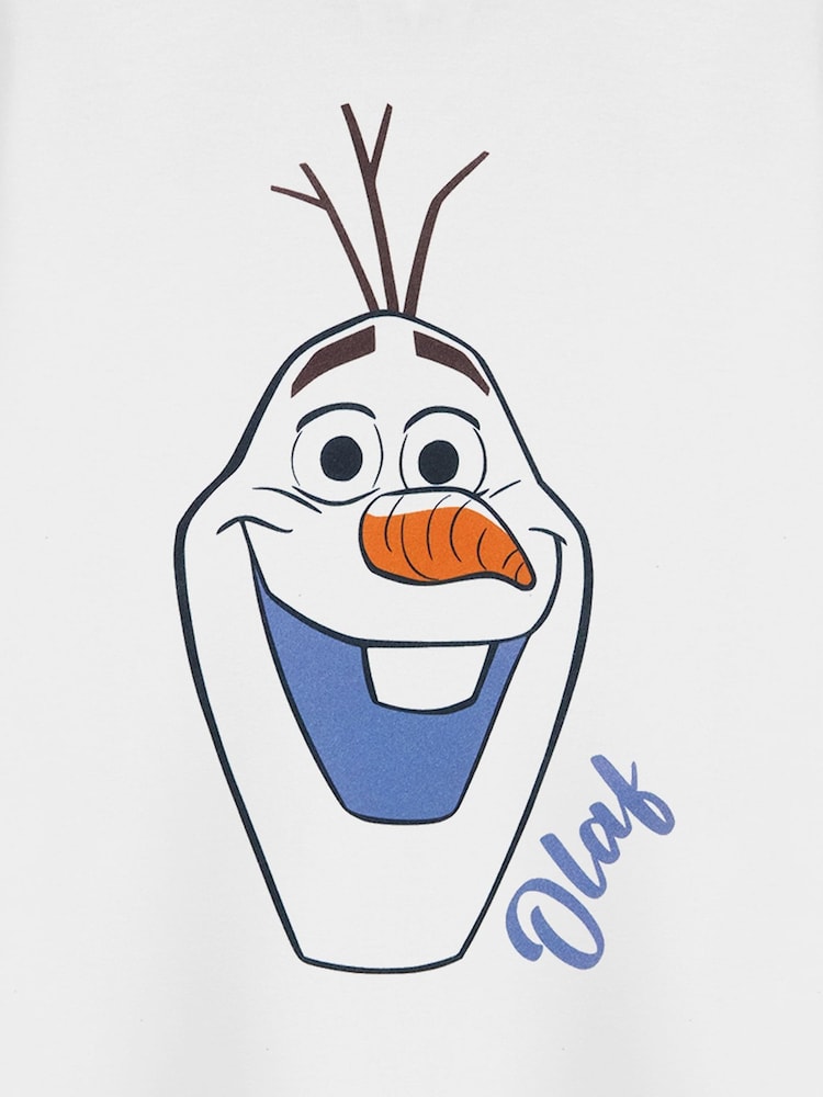 Vanilla Underground Off White Girls Disney Frozen Licensed 100% Cotton T-Shirt - Image 6 of 6 Vanilla Underground Off White Girls Disney Frozen Licensed 100% Cotton T-Shirt - Image 6 of 6