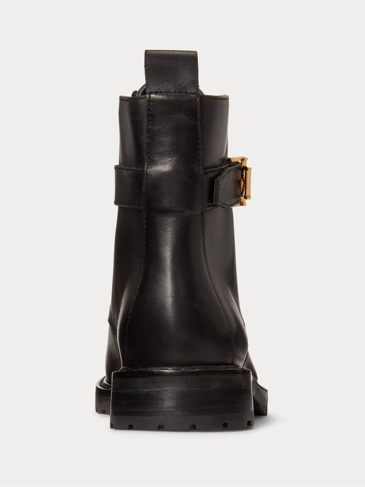 Lauren Ralph Lauren Eldridge Burnished Leather Boots - Image 2 of 4