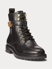 Lauren Ralph Lauren Eldridge Burnished Leather Boots - Image 3 of 4