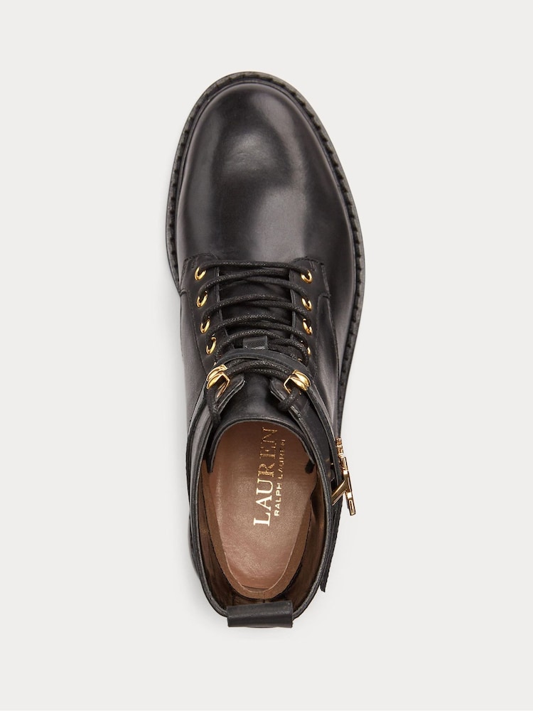 Lauren Ralph Lauren Eldridge Burnished Leather Boots - Image 4 of 4