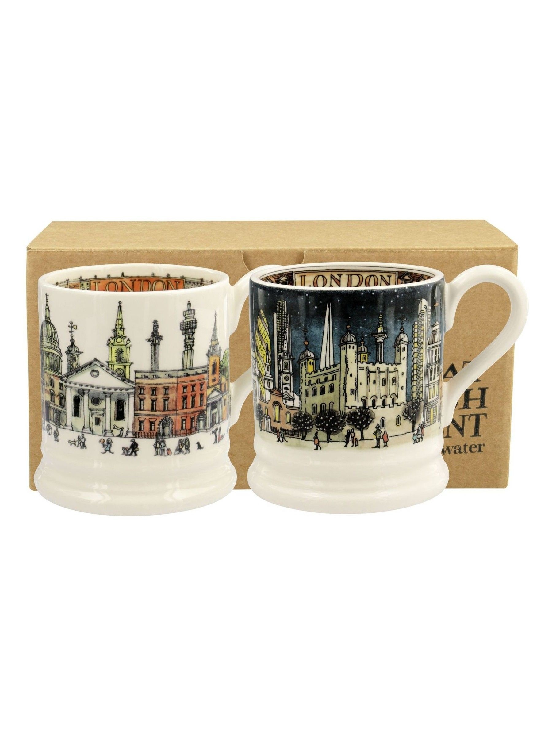 Buy Emma Bridgewater Set of 2 Cream London 1/2 Pint Boxed Mugs