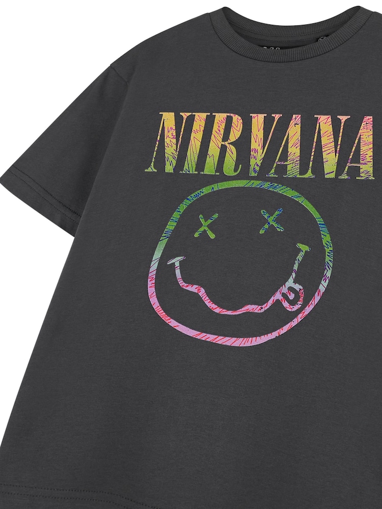 Buy Vanilla Underground Grey Kids Nirvana Licensed 100% Cotton T