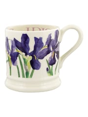 Emma Bridgewater Cream Iris 1/2 Pint Mug - Image 2 of 5