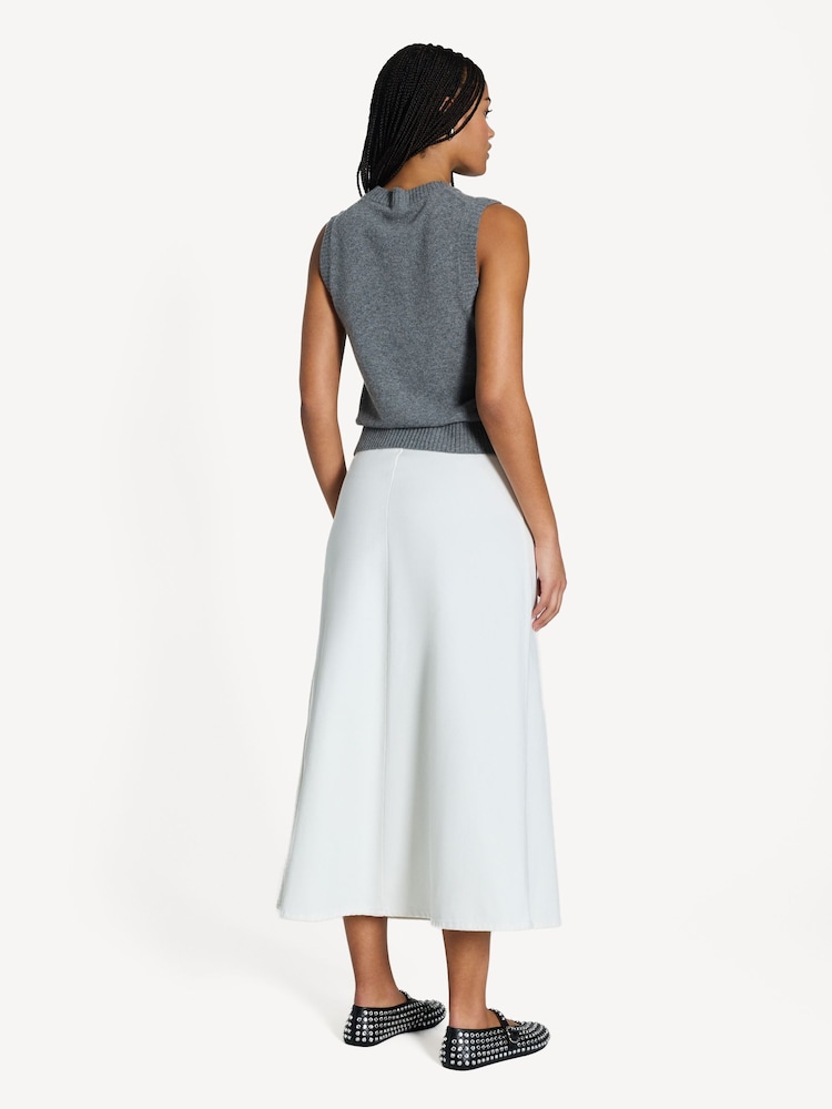 GANNI Grey Graphic Wool Vest - Image 2 of 5