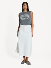 GANNI Grey Graphic Wool Vest - Image 4 of 5
